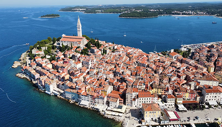 Rovinj from above image