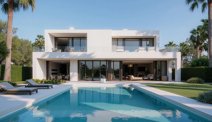 Villa with pool image